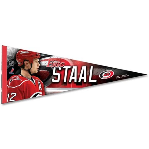 ERIC STAAL CAROLINA HURRICANES ROLL UP PREMIUM FELT PENNANT 12"x30" NEW WINCRAFT Cover