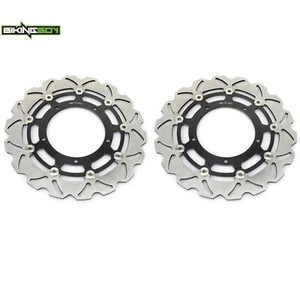 For Yamaha 2 Wave Front Brake Rotors YZF R1 1000 2015-2024 YZF R6 600 2017-2024 - Picture 1 of 8