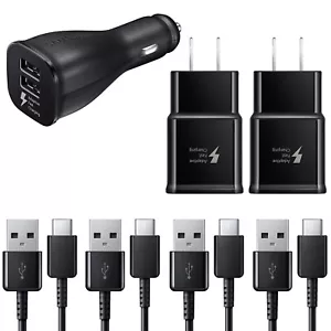 OEM Samsung Galaxy S24 S23 S22 Ultra USB Fast Charger Wall Plug Car Adapter Cord - Picture 1 of 32