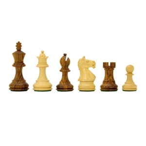 Fierce Knight SO Staunton Schachfiguren 3 cm inklusive dunklem Holzkoffer - Bild 1 von 8