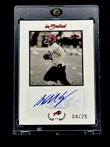2004 Fleer inScribed Auto /25 Red Color Match Willis McGahee #WM Rookie Auto - Picture 1 of 1