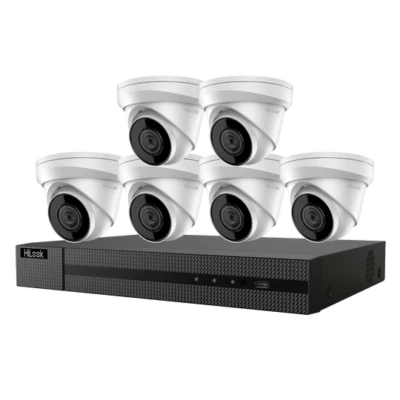 HiLook 8-Channel 4K NVR IP PoE Turret 2TB Surveillance Indoor/Outdoor Camera Kit - Image 1 of 4