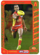 2016 AFL TEAMCOACH GOLD / SILVER DOUBLE SIDED - 177 Touk MILLER (GOLD COAST)