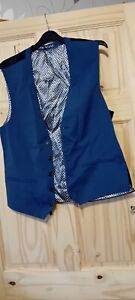 Next Tailoring Dark Blue Waistcoat Size 38r