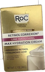 RoC Retinol Correxion Line Smoothing Max Hydration Cream Fragrance Free - 1.7 OZ - Picture 1 of 1