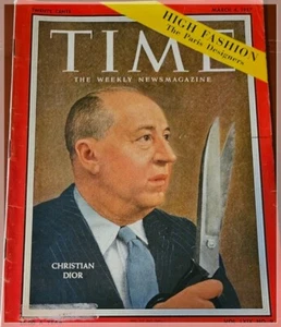 TIME MAGAZINE CHRISTIAN DIOR, MARCH 4 1957 - Picture 1 of 2