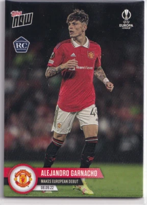 Topps Now 2022 Champions League Card No. 4 Alejandro Garnacho Rookie Card RC - Image 1 of 2