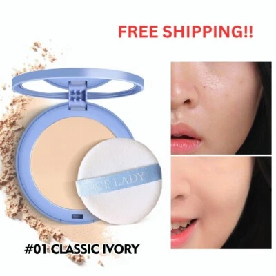 SACE LADY Silk Soft Mist Powder Cake Natural nude makeup Long-lasting Waterproof - Image 1 of 4
