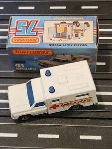 VINTAGE 1978 MATCHBOX SUPERFAST #41 DIECAST AMBULANCE MINT IN ORIGINAL BOX NOS - Picture 1 of 1