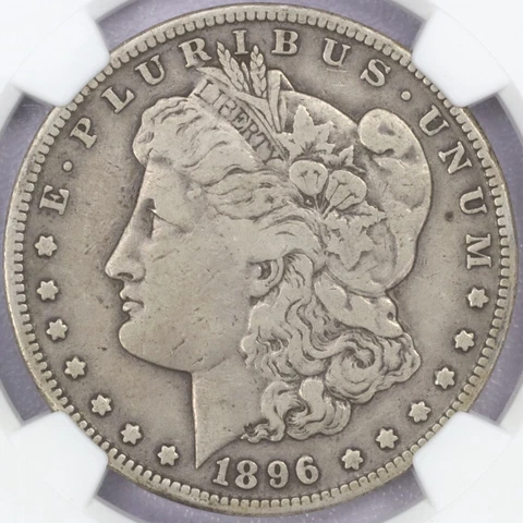 1896-S $1 Morgan Silver Dollar - NGC F 12 Cover