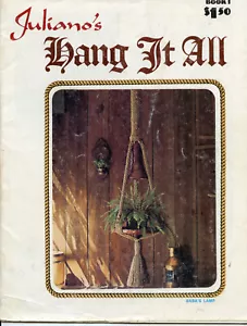 Lot of 2 Vintage Macrame Pattern Booklets Julianos And Macrame With A Purpose - Picture 1 of 6