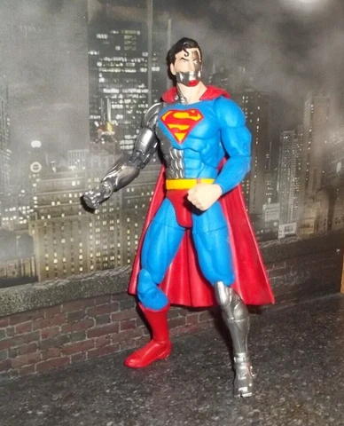 DC DIRECT COLLECTIBLES ESSENTIALS SERIES CYBORG SUPERMAN FIGURE Cover