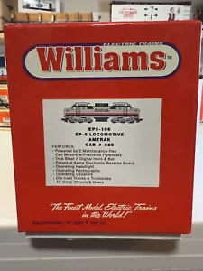 Williams EP5-106 O Scale Amtrak EP-5 Power A Locomotive Horn & Bell New Open Box - Picture 1 of 8