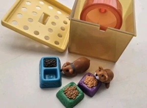Littlest Pet Shop Hurrying Hamster Lot Vintage Kenner Cage GUC - Bild 1 von 2