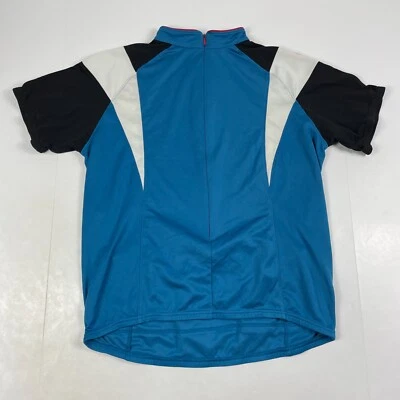 Pulôver masculino Pearl Izumi ciclismo jersey azul grande 3/4 zíper manga curta ciclismo - Imagem 1 de 4