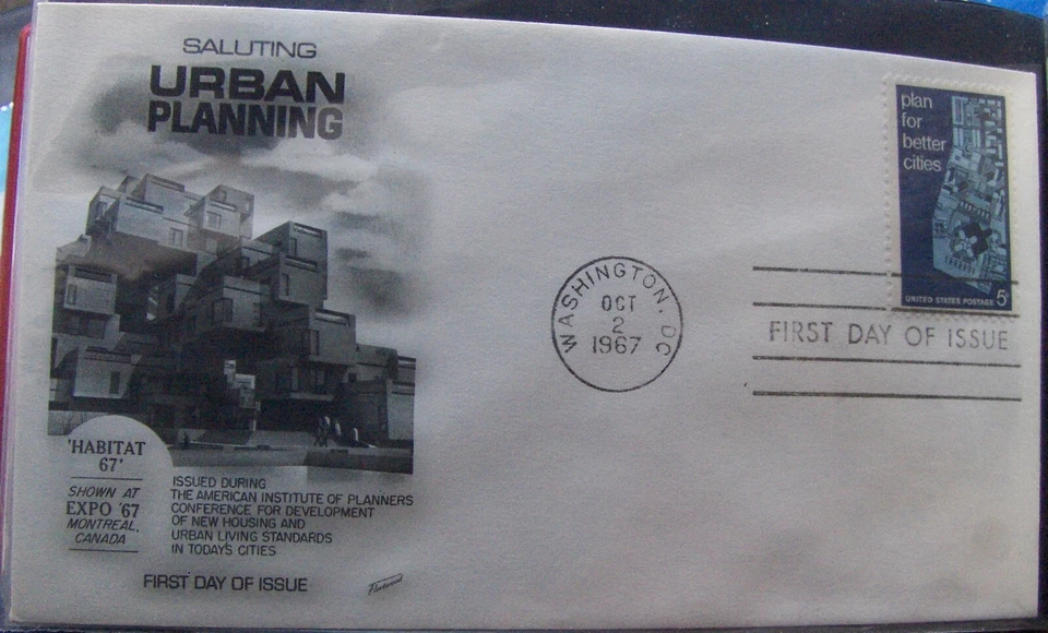 US FDC 5¢ SC # 1333 SALUTING URBAN PLANNING. Washington D.C. 1967. - Image 1 of 1