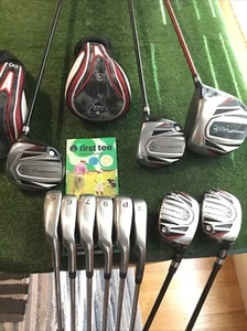MAXFLI Black Max Full Set (D,3W,5W,3H,4H, 5-PW-SW, No 8i)Regular Graphite &Steel - Picture 1 of 12