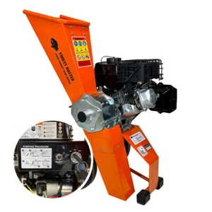 FM6DDES-MUL 6 PS Benzin Elektro-Start Selbstfütternder Holzhäcksler & Mulcher - Bild 1 von 9