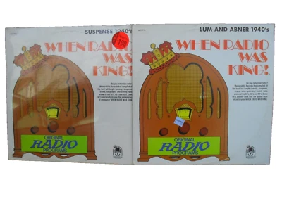 OLD TIME RADIO VINYL LP " 2-REC BARGAIN BUNDLE " SUSPENSE, LUM&ABNER* 1 SEALED - Image 1 of 4