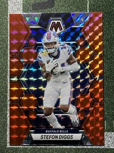 2023 Mosaic | Stefon Diggs #22 Mosaic Red Prizm SP Color Match | Buffalo Bills - Picture 1 of 2