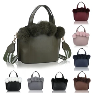 Women's High Quality Faux Leather Small Tote Hobo Handbag Crossbody Shoulder Bag - Picture 1 of 11