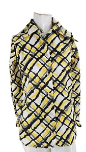 4096 Sears Shirt Womens Vintage 1970s Graffiti Dagger Collar Polyester Button... - Picture 1 of 7