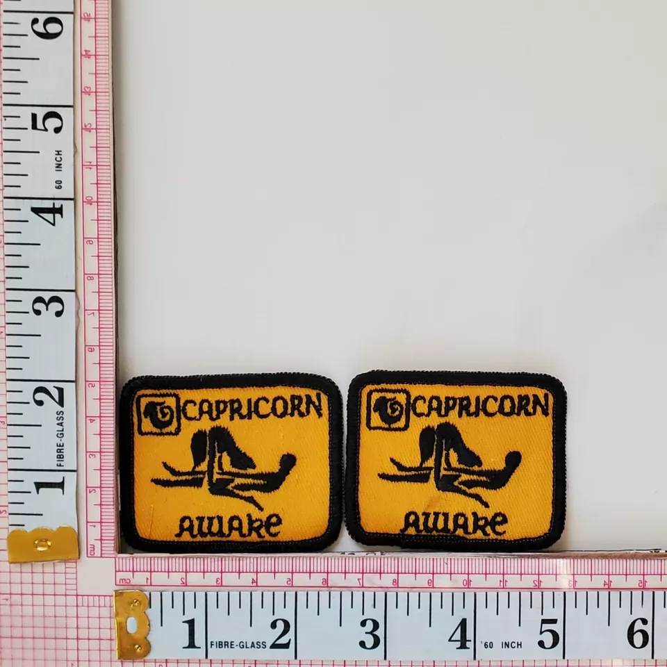 Capricorn Awake Erotic Sexual Astrological Zodiac Jacket Vest Patch Crests Lot 2 - Image 1 of 1