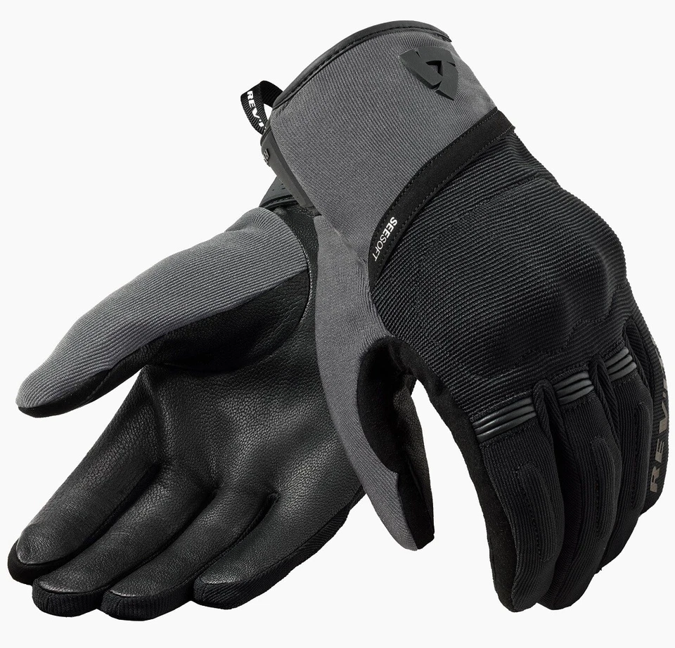 GUANTI MOTO GLOVES REV'IT MOSCA 2 H2O IMERMEABILI NERO BLACK GREY TG XXL