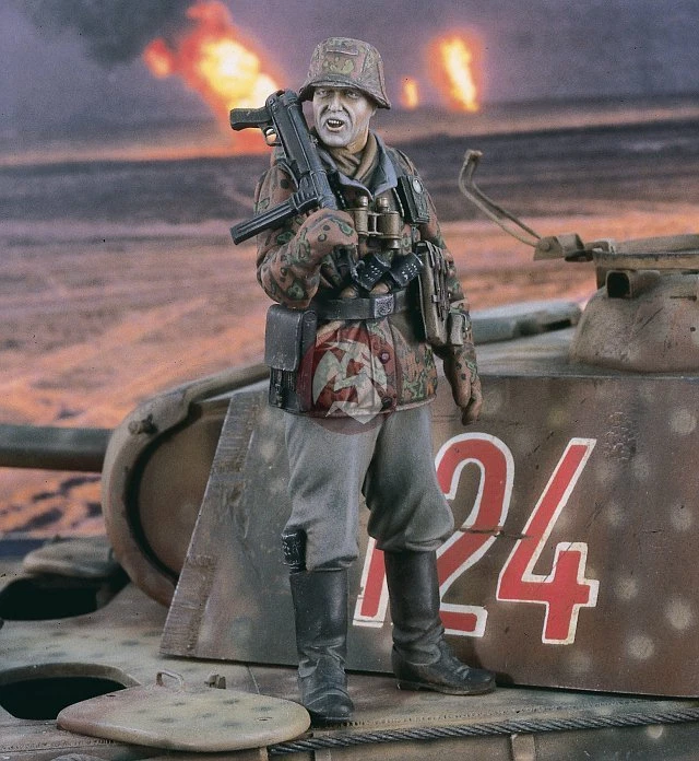 Verlinden 120mm (1/16) German Waffen-SS SS-Sturmmann WWII (Resin Figure) 2386 - Image 1 of 1