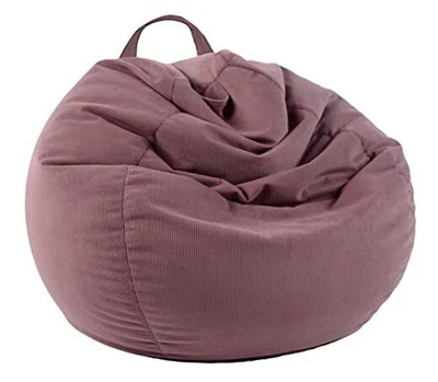  Stuffed Animal Storage Bean Bag Chair Cover S For Kids Dusty Pink(cover Only) - Image 1 of 4