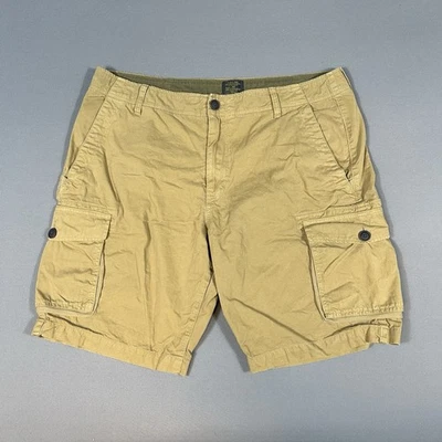 Lucky Brand Cargo Shorts Mens 38 Brown Cotton Flap Pocket Utility 10.5” Inseam - Image 1 of 4