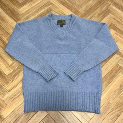 Nigel Cabourn Wool Knit V-Neck Sweater Made In Japan - Image 1 of 4