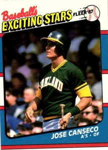 Tarjeta coleccionable Fleer Exciting Stars 1987 - José Canseco #7 - Imagen 1 de 2