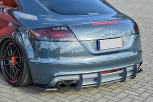 RARE Performance Rear Bumper diffuser addon/ skirt with ribs For Audi TTS 8J - Picture 1 of 6