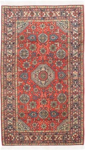 Traditional Vintage Hand-Knotted Carpet 3'11" x 6'11" Wool Area Rug - Picture 1 of 2