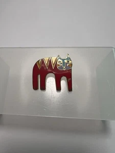 Laurel Burch Vintage MAGICAT Enamel Cat Pin Brooch Excellent Condition - Picture 1 of 2
