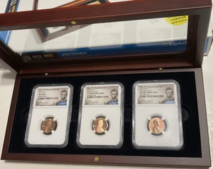 2019 W West Point Lincoln Shield Cent 3 coin Set, NGC MS70, PF70, Reverse PF70 - Picture 1 of 12