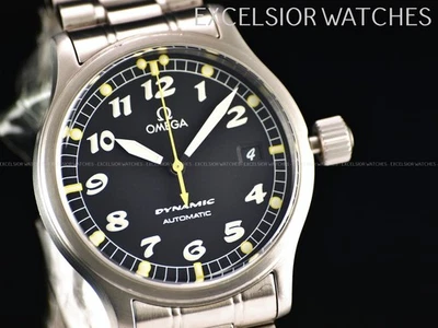Omega Men's Dynamic Black Dial Stainless Steel 36mm Automatic Watch! 5200.50! - Image 1 of 4