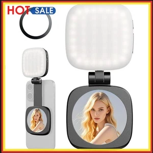 Magnetyczny telefon Selfie Light Pocket Light do transmisji na żywo Vlog (czarny) - Zdjęcie 1 z 12