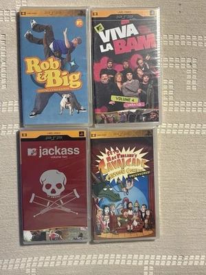 PSP UMD Sealed Lot Of 4 Rob & Big, Viva La Bam, Jackass Vol. 2, Cavalcade Foto 1 de 3