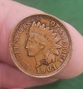 1901 Philadelphia Mint Indian Head Cent Fantastic Condition! - Picture 1 of 14