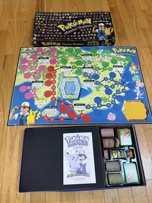 Pokemon Master Trainer Board Game 1999 Nintendo 100% Complete in Box Vintage 90s - Image 1 of 4