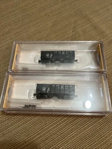 Lote de 2 trenes escala N Bachmann USRA Chesapeake y Ohio 55 toneladas 2 bahías de carga - Imagen 1 de 12
