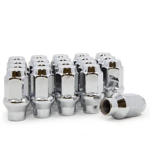 20pcs Chrome ET Style Conical Lug Nuts 12x1.5 3/4" Hex - Picture 1 of 3