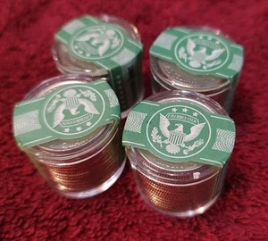 Lote de 4 cuartos de galón rollo sellado de 12 UNC Danbury Mint California Wyoming Montana - Imagen 1 de 3