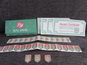 Alte S&H grüne Briefmarken, Siegel und Urkunden - Bild 1 von 1