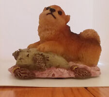 Pomeranian Puppy on Pillow Figurine from Livingstone