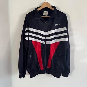 Adidas Track Top Zip Jacket Perfomance Vintage Retro 90’s size UK 12-16 - Picture 1 of 10