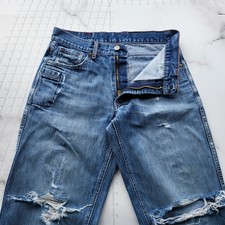 Kimes Ranch Jeans 30x34 Made In USA Distressed Blue Pants Dillon Tag 30x34