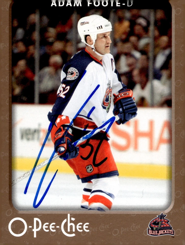 Adam Foote - Signed 2006-07 O-Pee-Chee Card #144 - Image 1 of 1